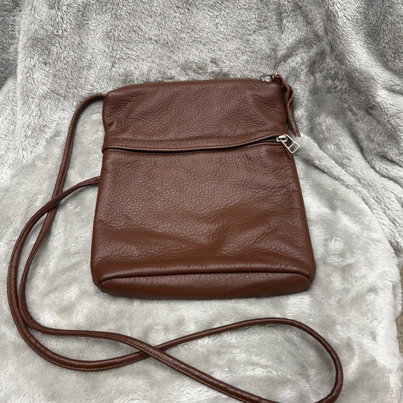 San Antonio Shoemakers Brown Leather Bag - Picture 1 of 8